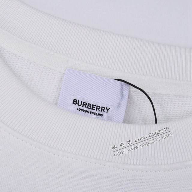 Burberry專櫃巴寶莉2023FW新款毛巾繡圓領衛衣 男女同款 tzy3168